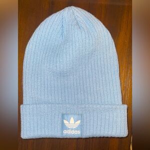 Adidas blue knit beanie